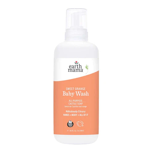 Earth Mama Sweet Orange Baby Wash 34 oz