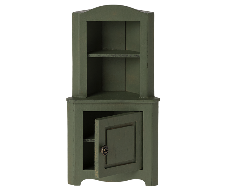Corner Cabinet, Mouse - Dark Green