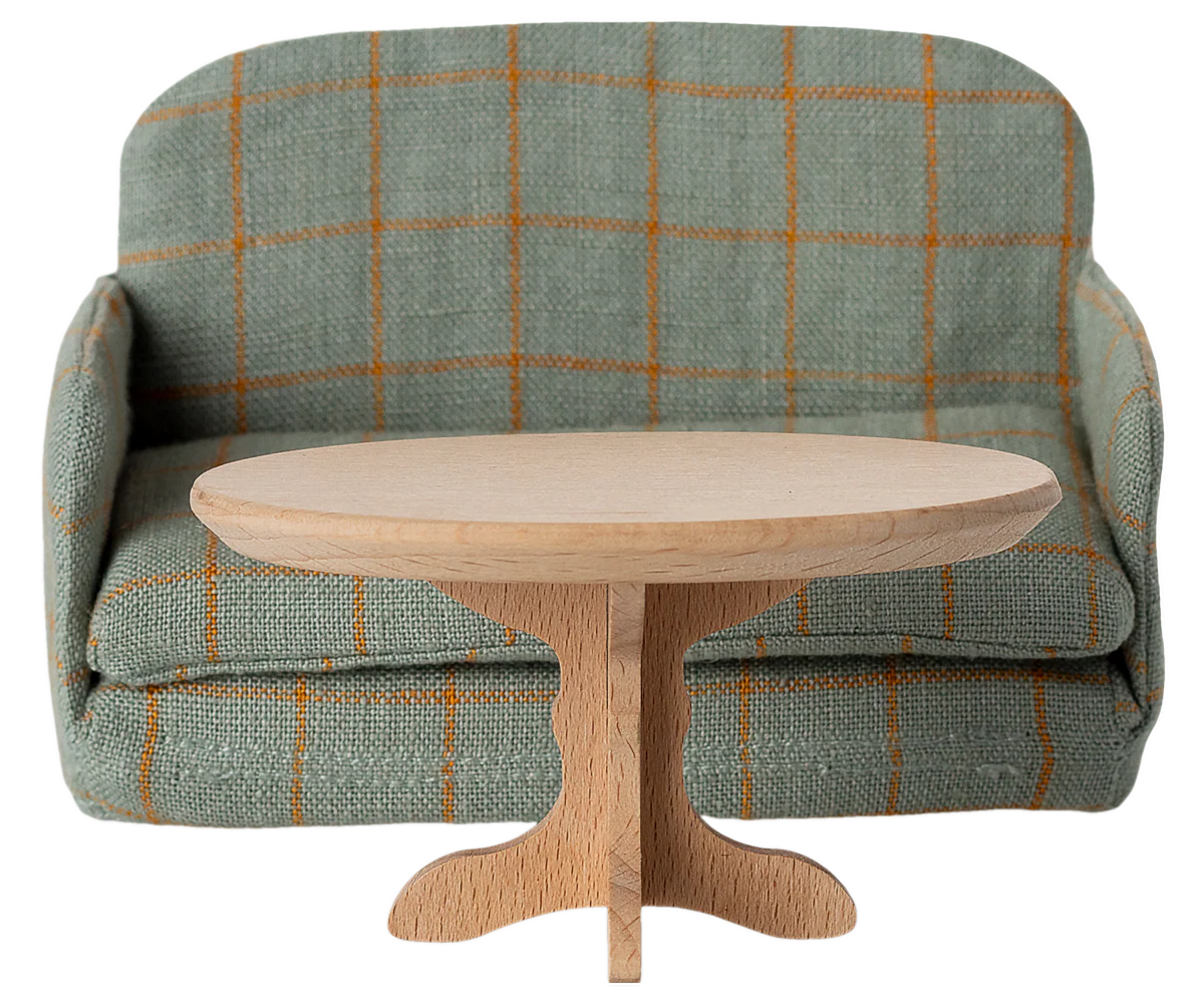 Maileg Oval coffee table, Mouse - Nature