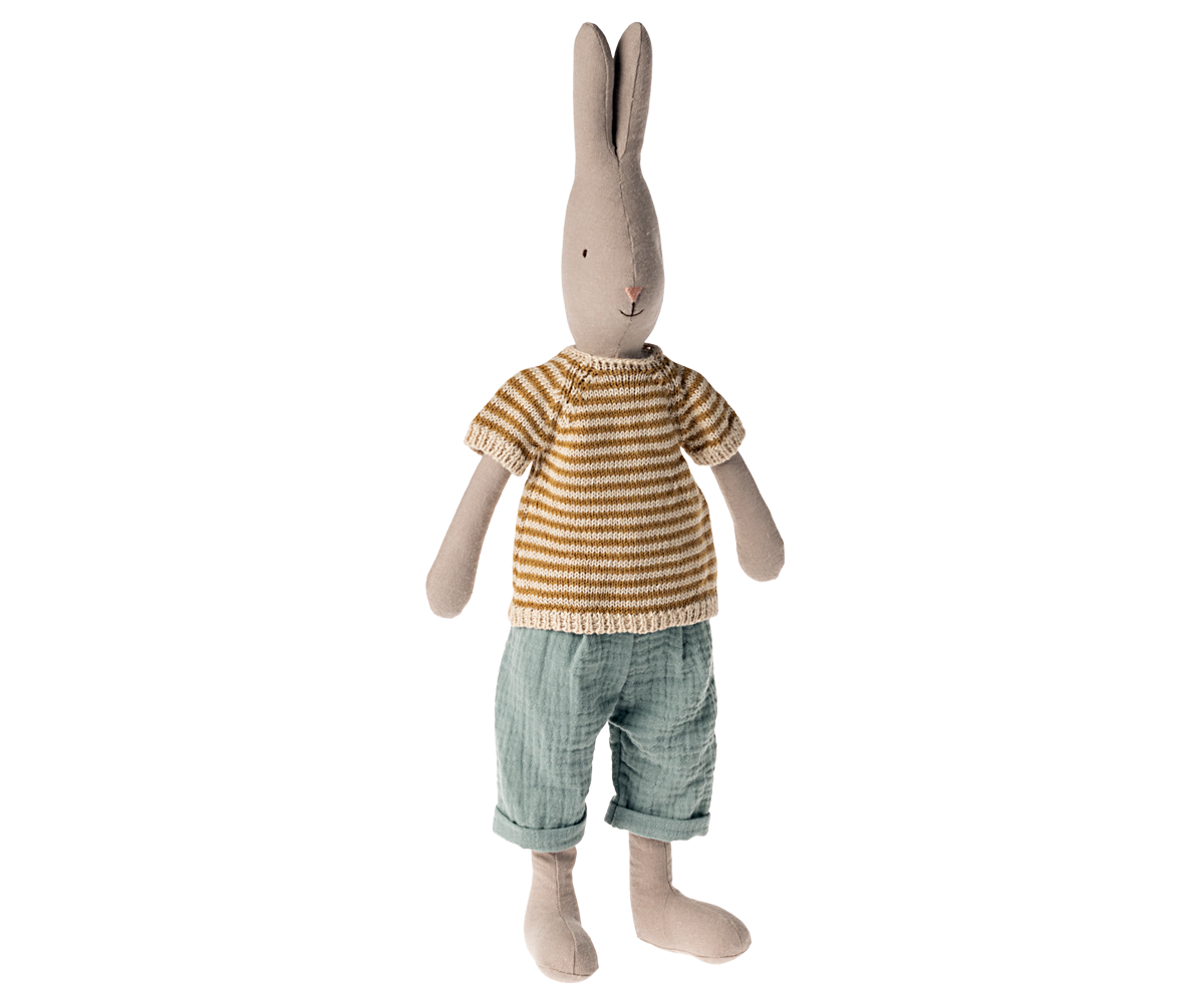 Maileg Rabbit size 3, Classic - Knitted shirt and shorts