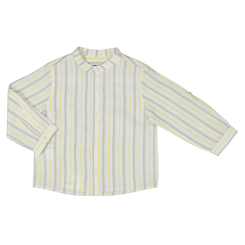 Baby Long-Sleeve Shirt Mandarin Collar