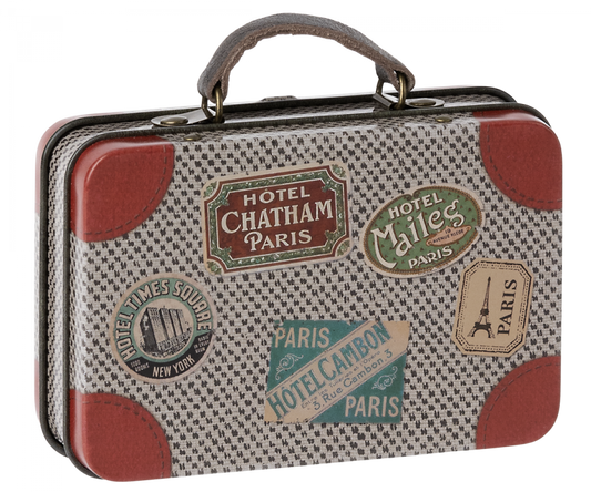 Suitcase, Metal - Grey Travel