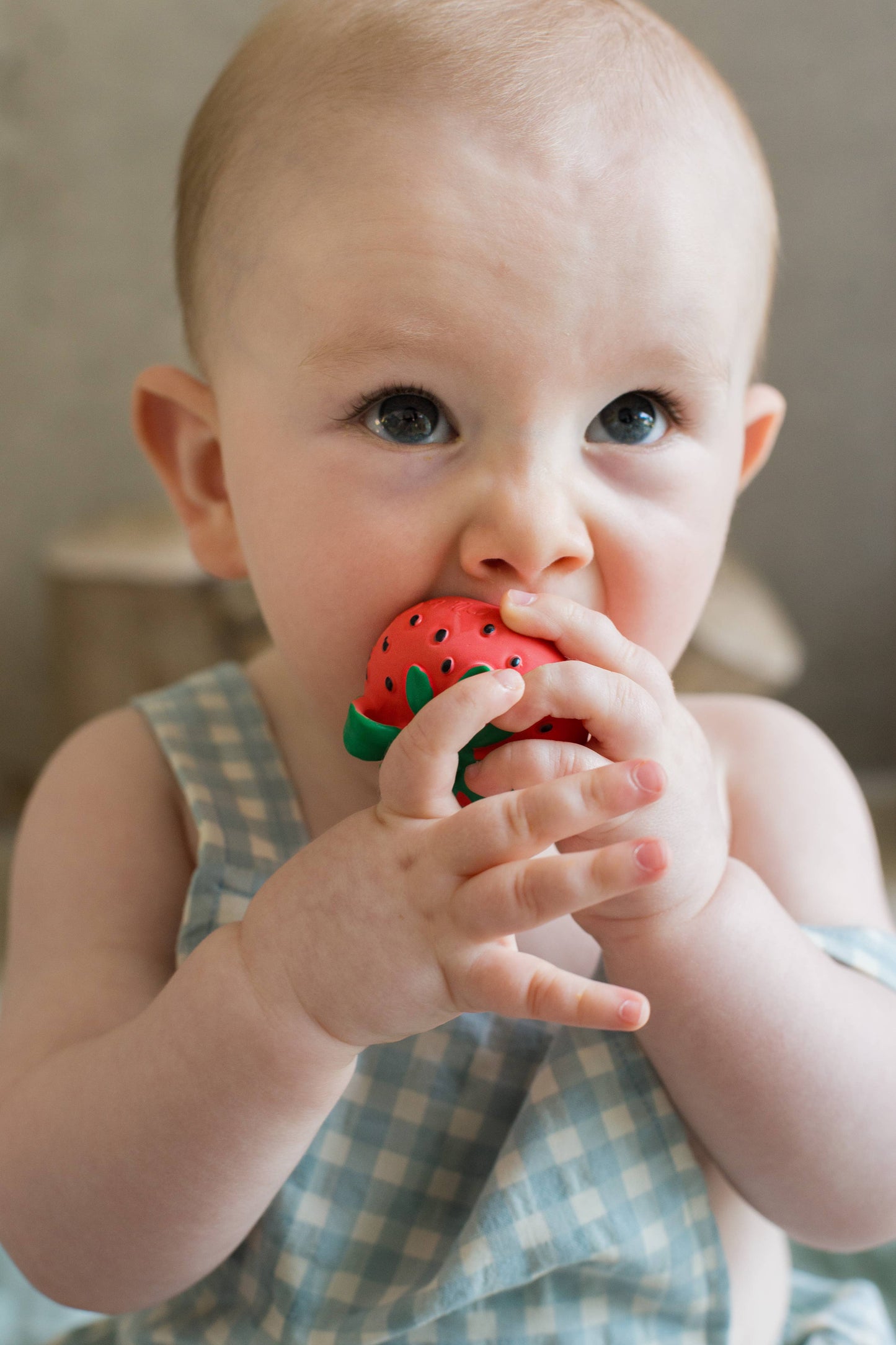 Oli & Carol Sweetie the Strawberry Natural Rubber Teether