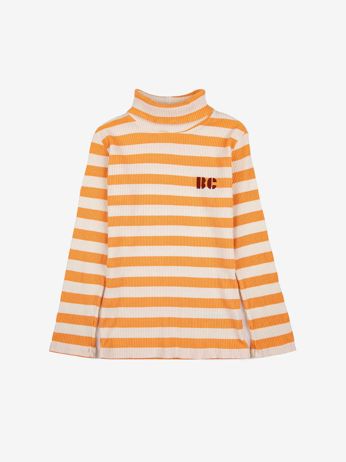 YELLOW STRIPES TURTLE NECK T-SHIRT