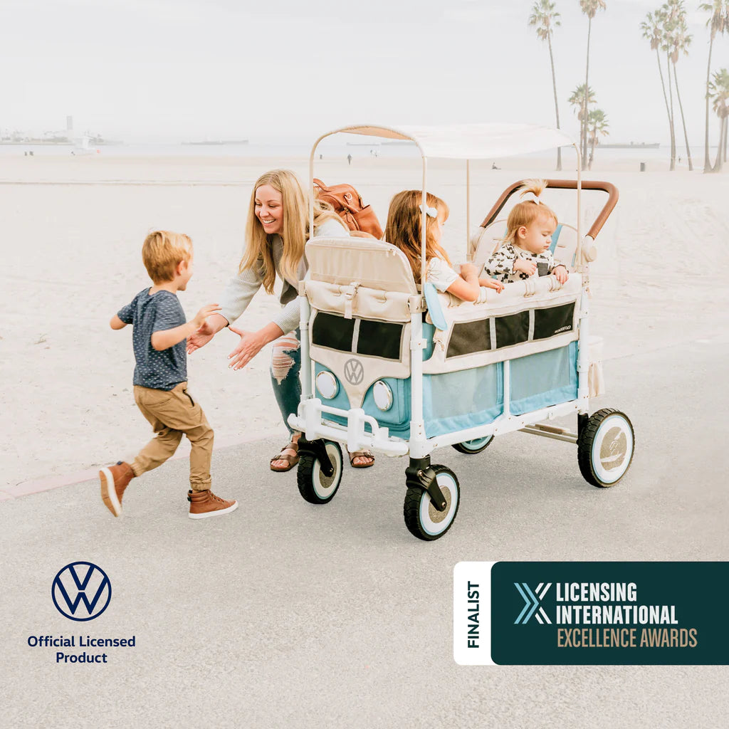 wonderfold vw4 volkswagen stroller wagon- sage green WonderFold VW4 Volkswagen Stroller Wagon Bondi Blue