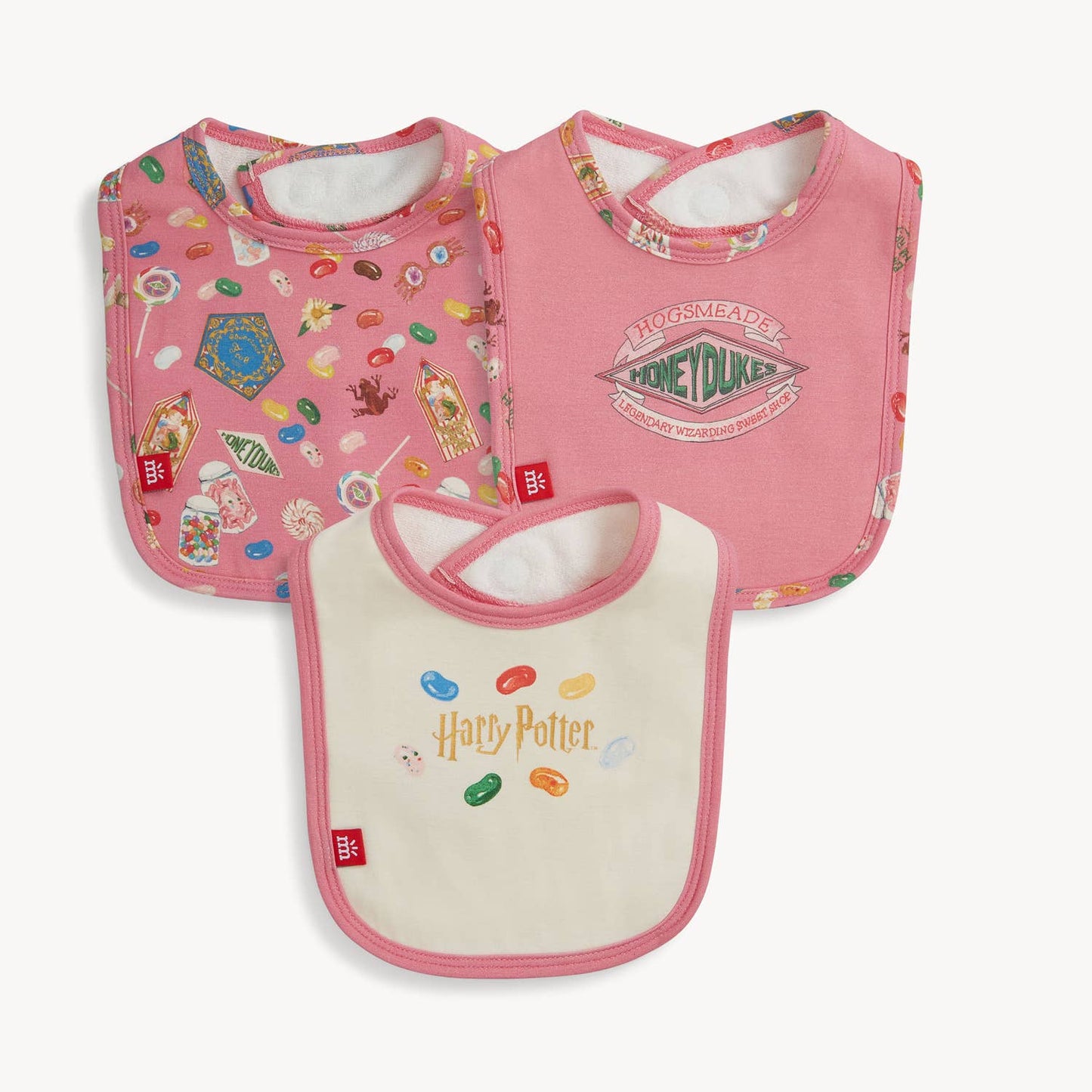 Magnetic Me HARRY POTTER HONEYDUKES RIGHT FIT MAGNETIC STAY DRY INFANT BIB 3-PACK