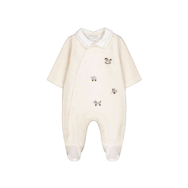 Mayoral Velour Onesie 2764