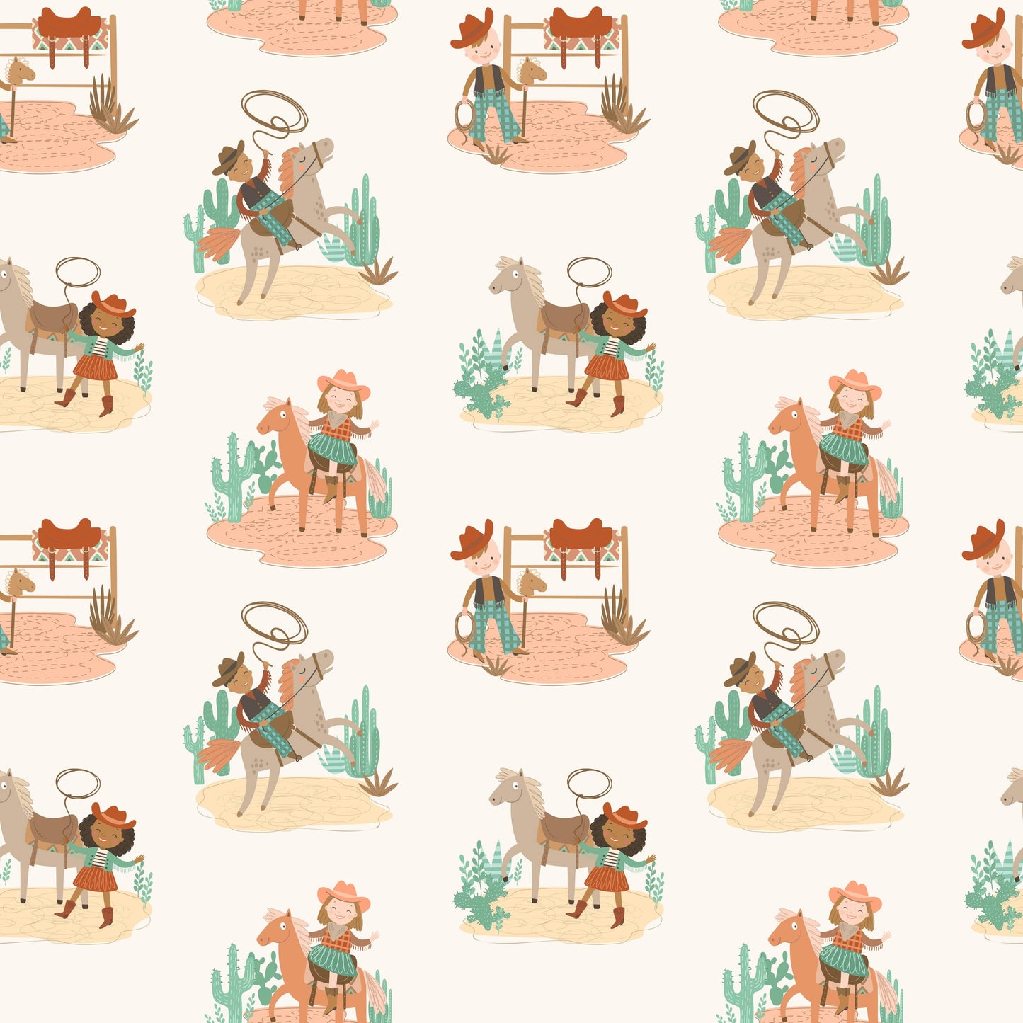 Cowpoke Western Baby & Toddler Bucket Hat UPF 50+