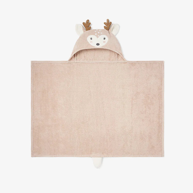 FAWN HOODED BABY BATH WRAP