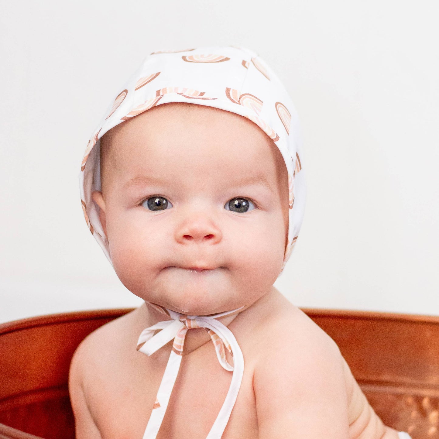 Rainbow Danish Baby Bonnet UPF 50+