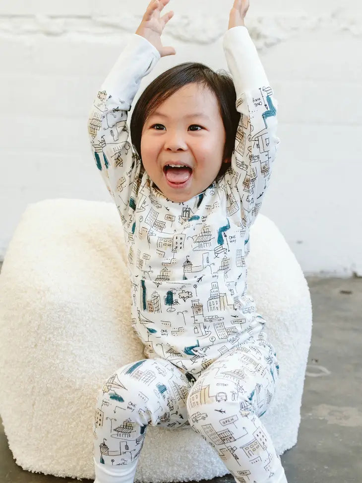 Viscose Bamboo + Organic Cotton Kids Jogger Set - Downtown