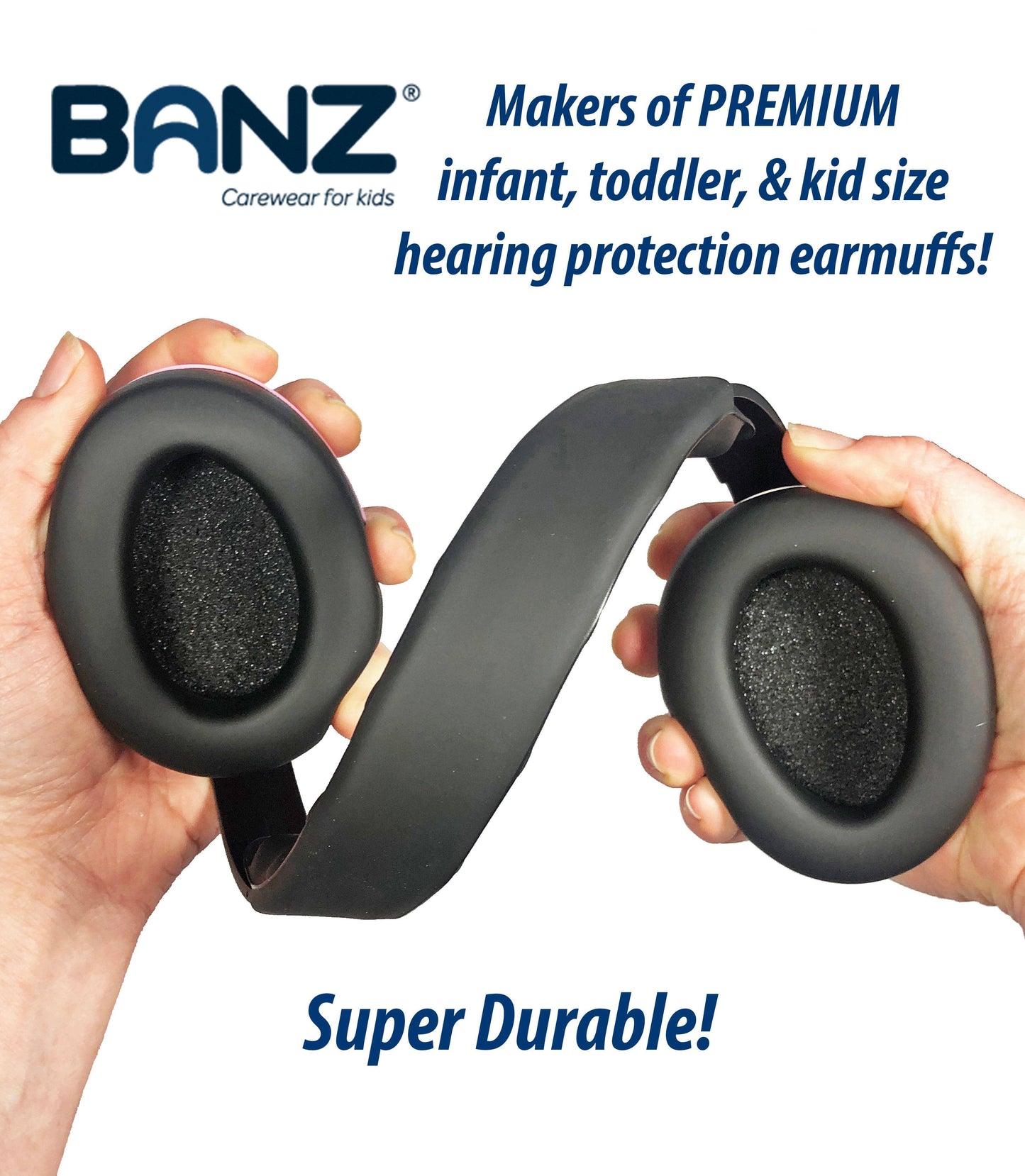 Baby Noise-Reduction Hearing Protection Earmuffs (Solids)