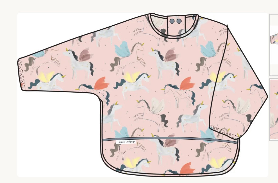 Loulou Lollipop Long Sleeve Waterproof Bib