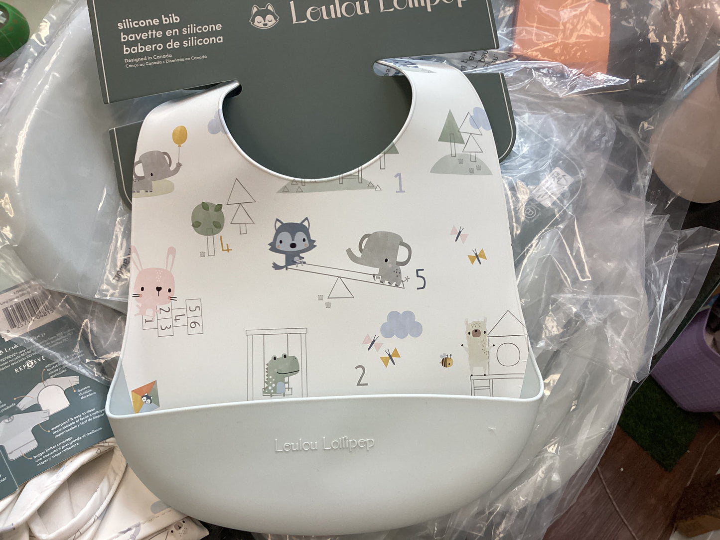 Loulou Lollipop Silicone Bib Printed