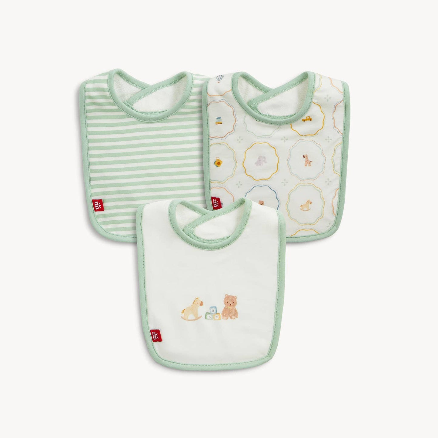NURSERY MAGIC CREAM MODAL BIB 3-PACK