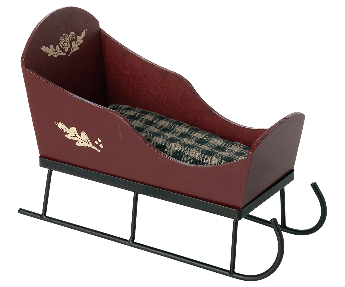 Sleigh, Mini - Red