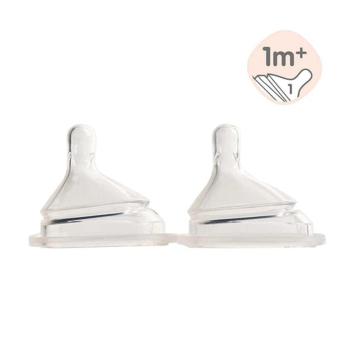 HEGEN NIPPLE SLOW FLOW, 2-PACK (1 TO 3 MONTHS)