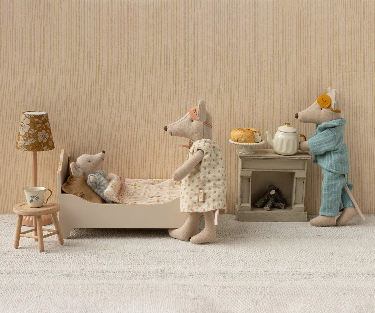 Maileg Bed, Mouse - Off white