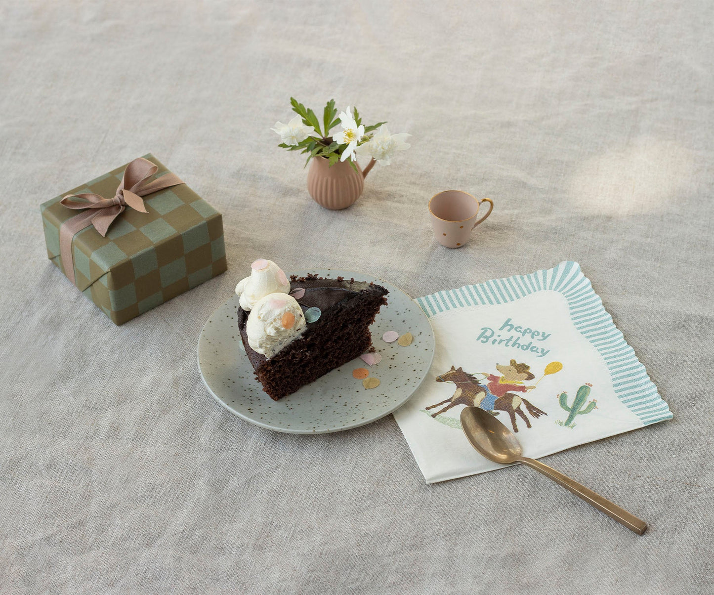 Napkin, Happy birthday - Cowboy (20 pcs)