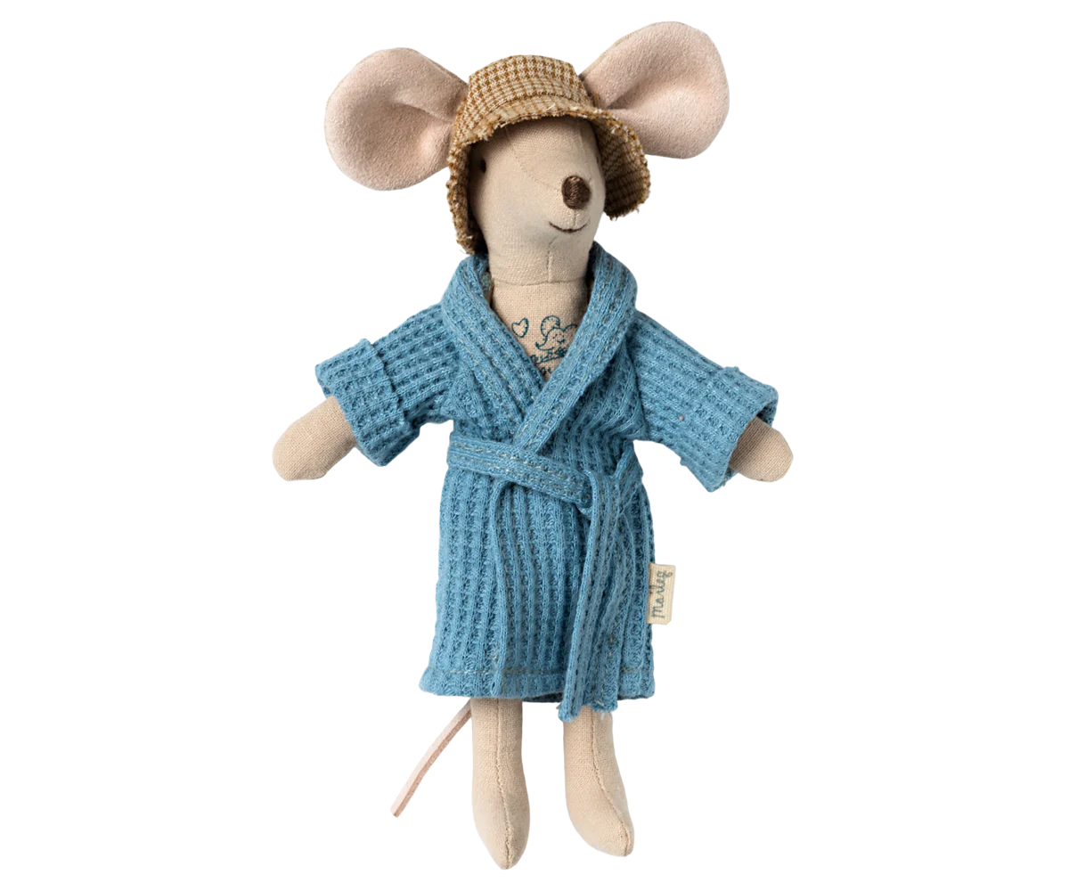 Bathrobe - Dusty Blue, Dad Mouse