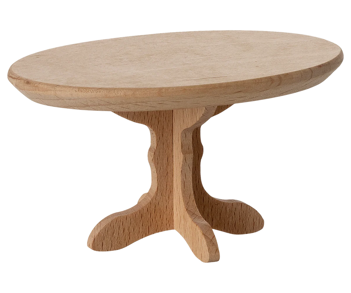 Maileg Oval coffee table, Mouse - Nature