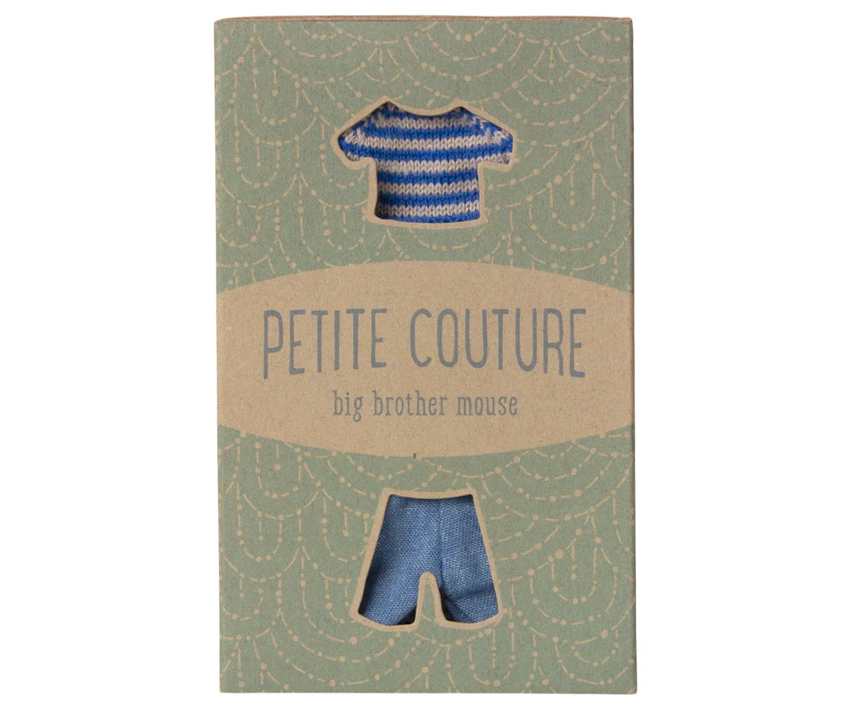 Knitted sweater and pants, Big brother mouse