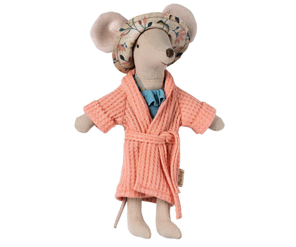 Bathrobe - Coral, Mum Mouse