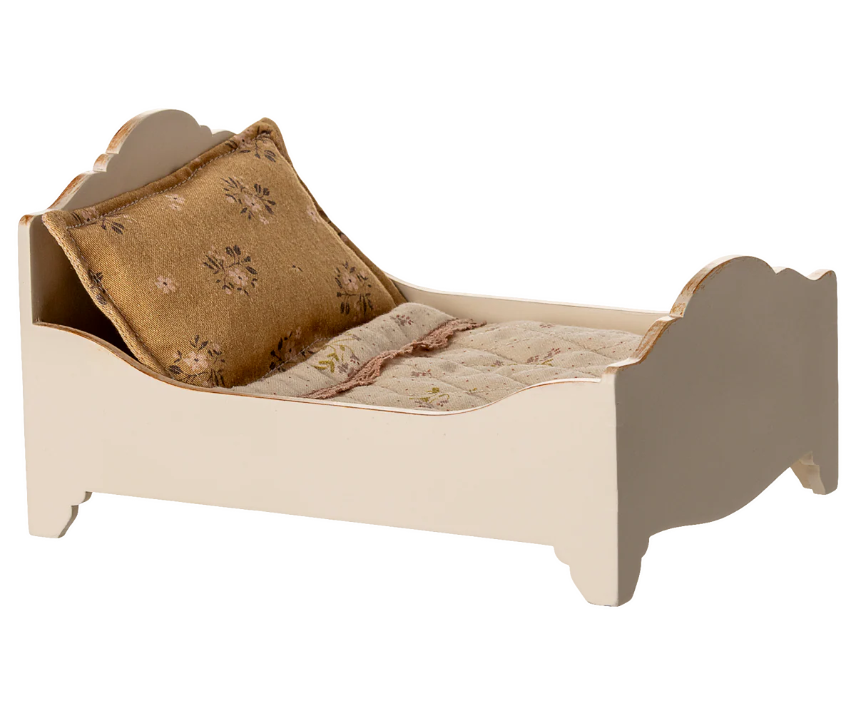 Maileg Bed, Mouse - Off white