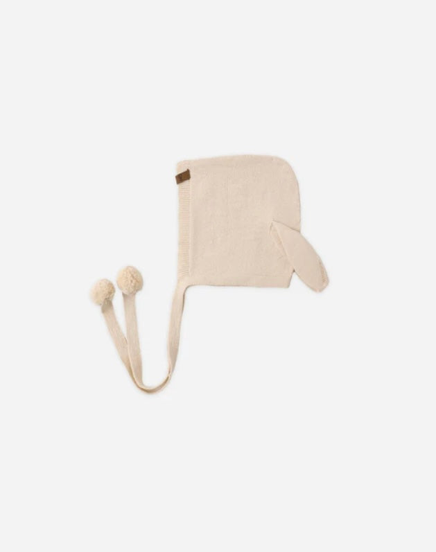 Bunny Knit Bonnet Ecru