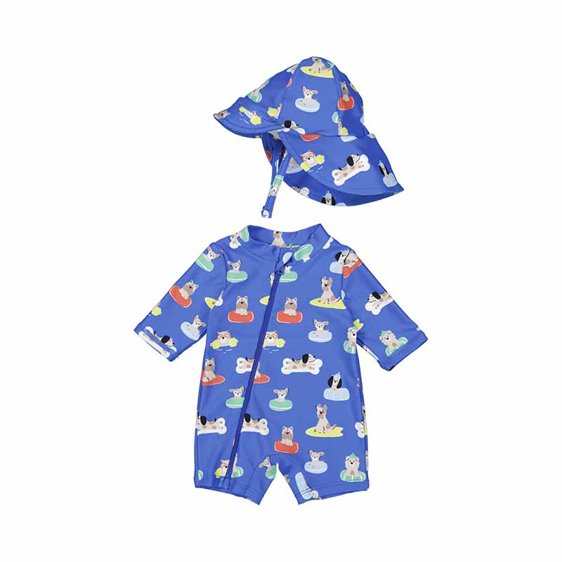 Bathing bodysuit w/ hat