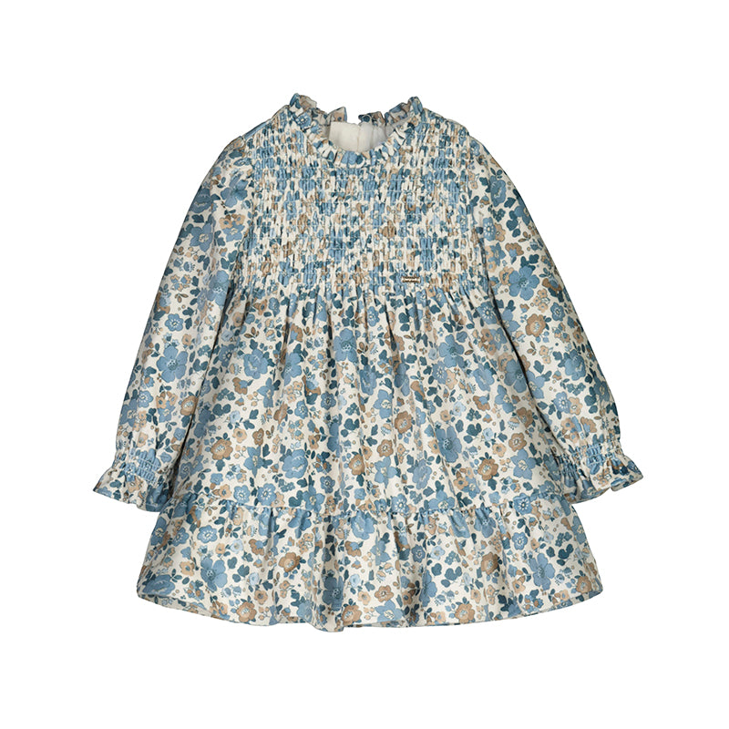 Printed velvet dress15-02909-026