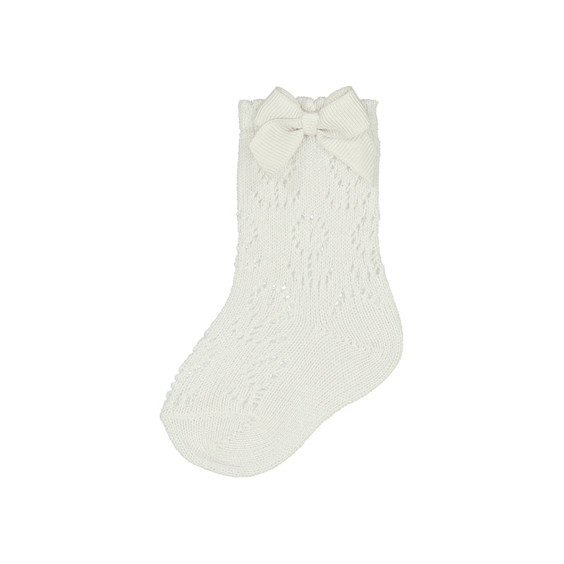 Knit detail socks