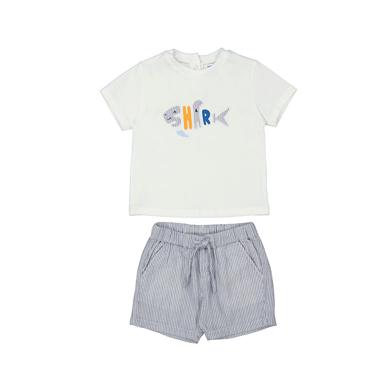 Baby Shorts and Shark T-Shirt Set