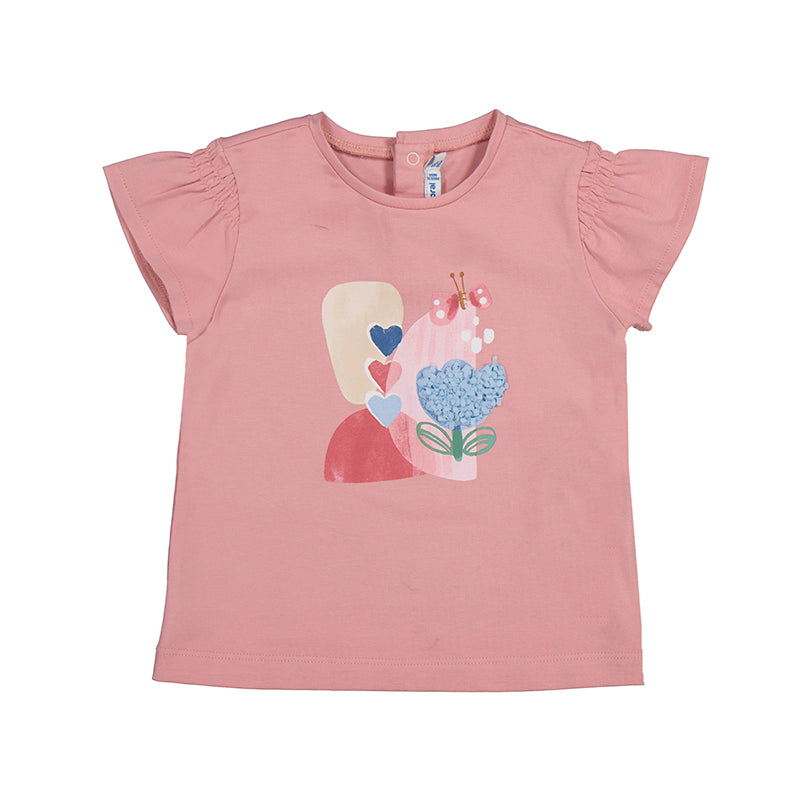 embroidered shirt-rose