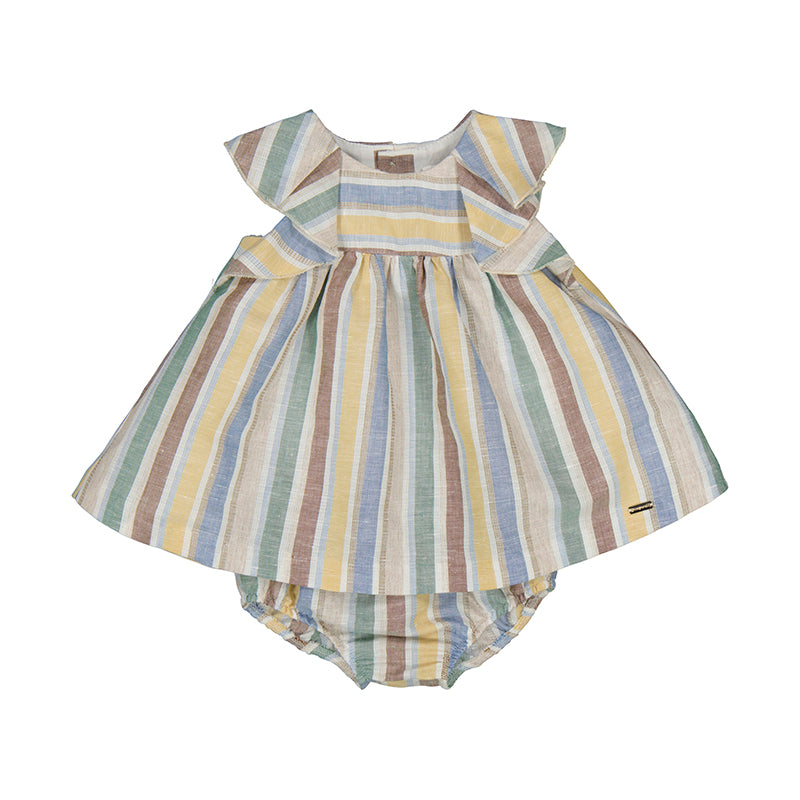 Stripes linen dress 25-01855-010