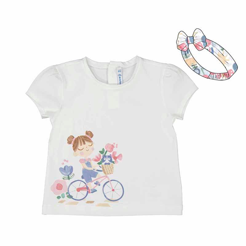 Baby Printed T-Shirt with Headband