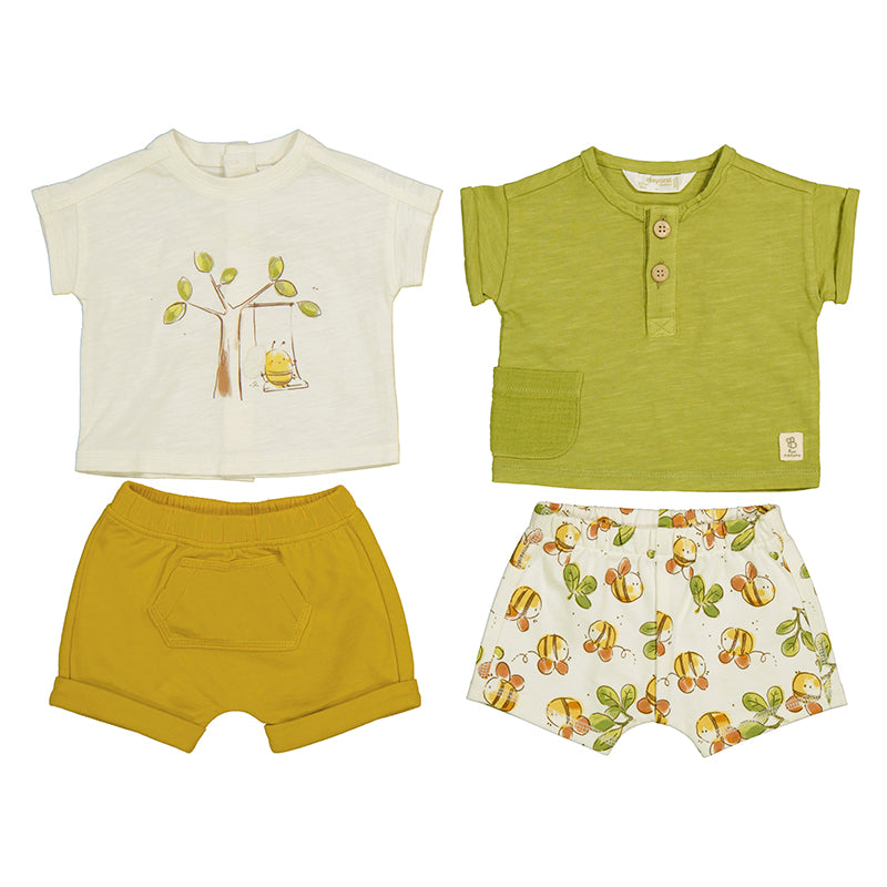 Knit set (4 garments)-olive