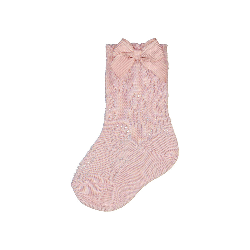 Knit detail socks