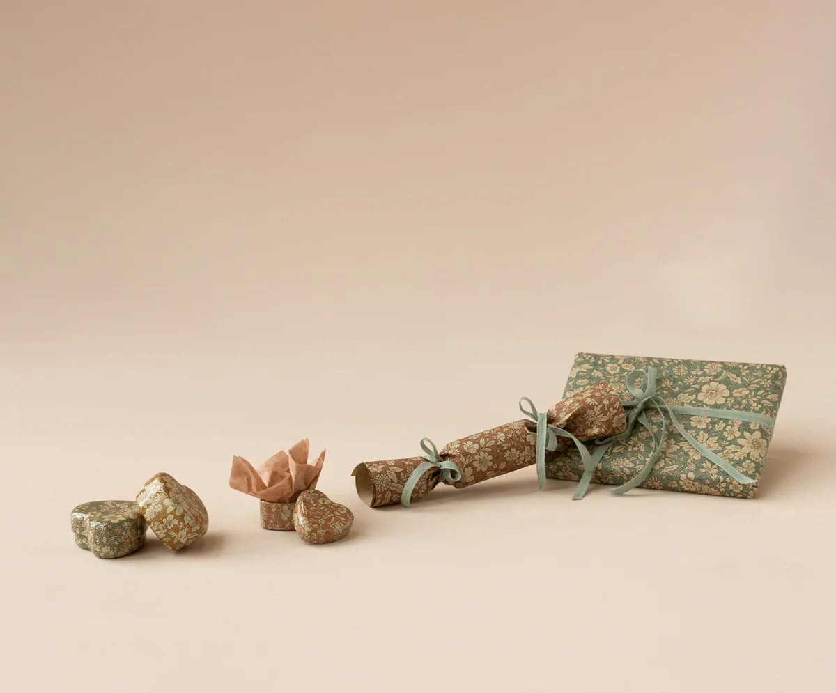 Metal Heart Box - 2 PCS Blue Bloosom