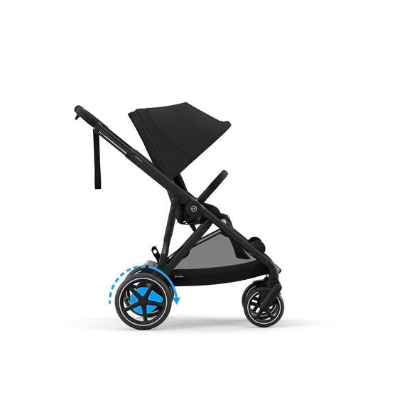 cybex gazelle frame only Cybex e-Gazelle S Electronic Assist Stroller, Silver Frame/Moon Black