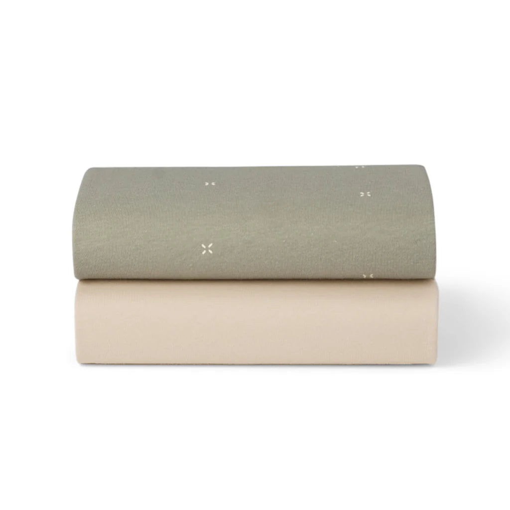 Snuzpod5 Bassinet 2 Pack Fitted Sheets
