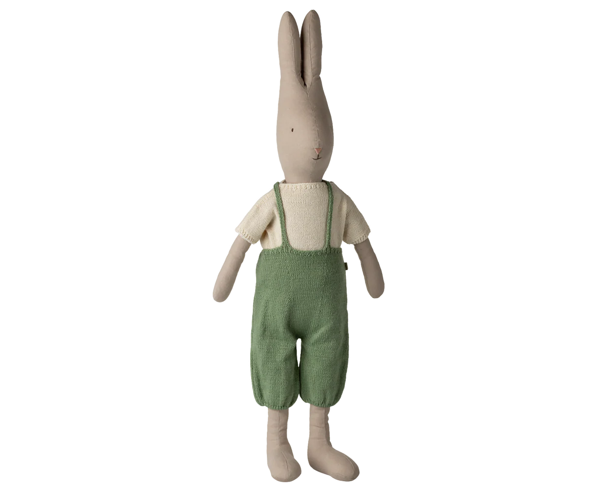 Rabbit, Size 5 - Classic - Knitted shirt and overall