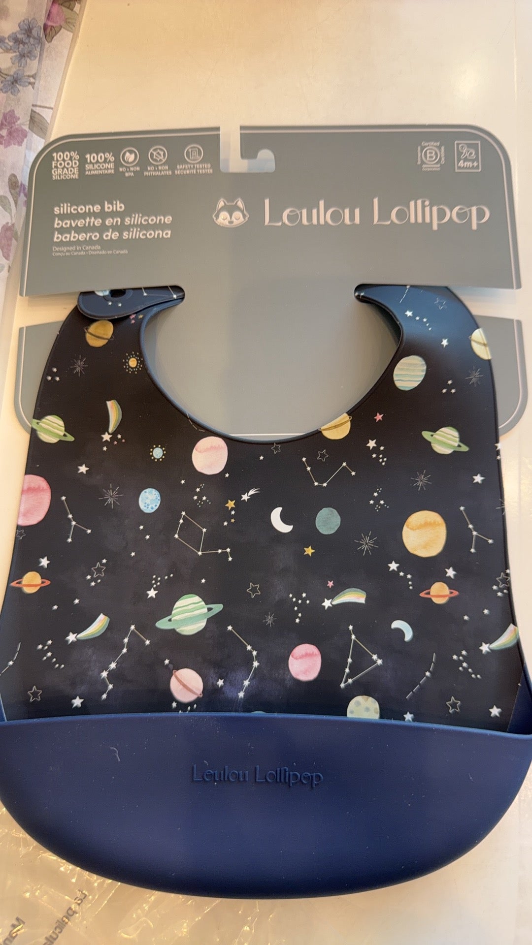 Loulou Lollipop Silicone Bib Printed