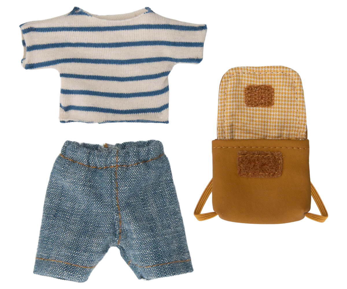 Tricycle mouse, Big brother with bag - Blue