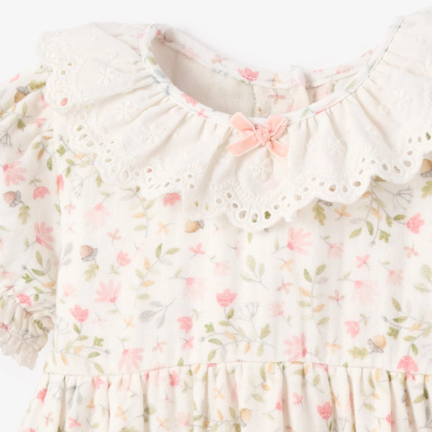 FOLKLORE FLORAL ORGANIC MUSLIN BUBBLE