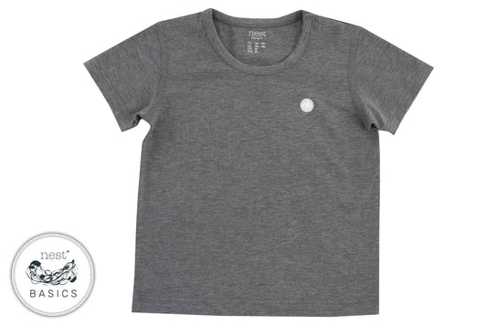Basics Short Sleeve T-Shirt (Bamboo Cotton) - Charcoal