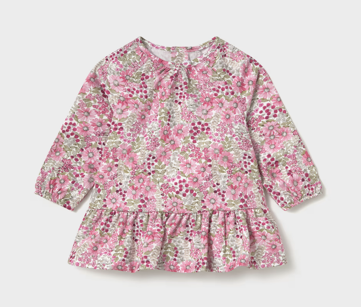 Mayoral Baby Printed Crinkle Cotton Dress 2940