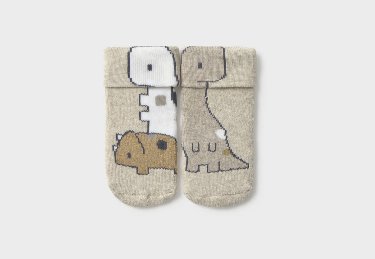 Mayoral Newborn Non-Slip Socks Dinosaurs 9108