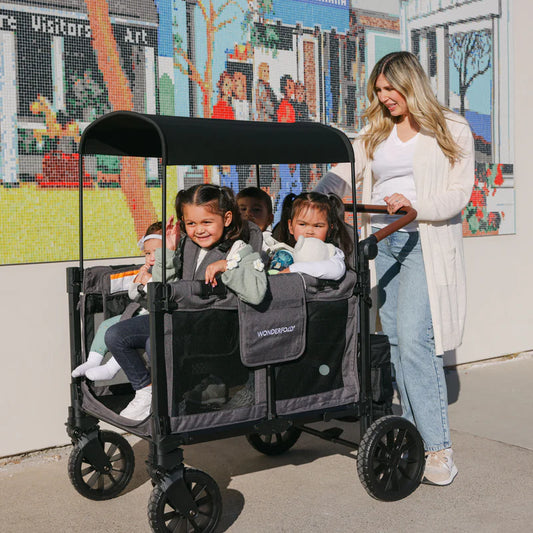 WonderFold W4 Luxe Pro 4-Seater Stroller Wagon
