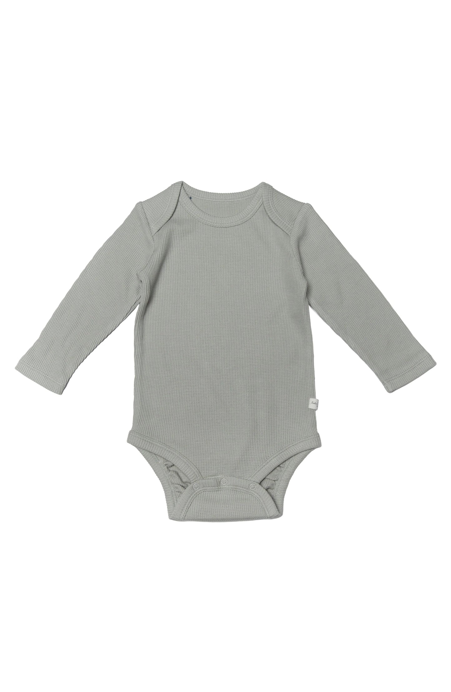 Waffle Long Sleeve Bodysuit- Morning Dew